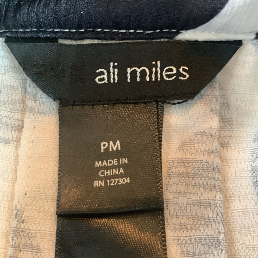 Ali Miles sz PM black and white polka dot two button lightweight jacket - Picture 7 of 8